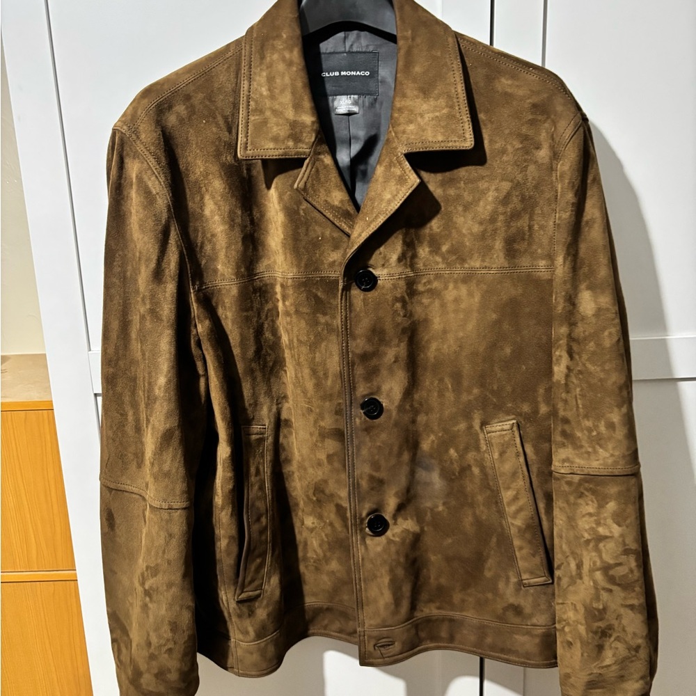 Club Monaco Tan Suede Jacket